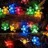 1PC Solar Cherry Blossom LED String Light Outdoor Waterproof Fairy Lamps Atmosphere Decoration Lights For Garden,Lawn,Yard,Fence