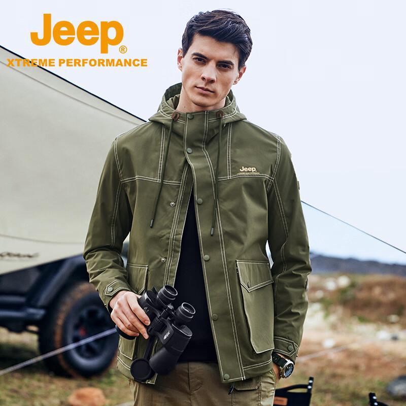 Мужская водонепроницаемая дышащая ветровка JEEP для активного отдыха M