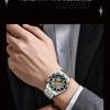 VA VA VOOM Fine Steel Belt Men's Watch Hollow Watch European and American Business Simple Quartz Waterproof Watch