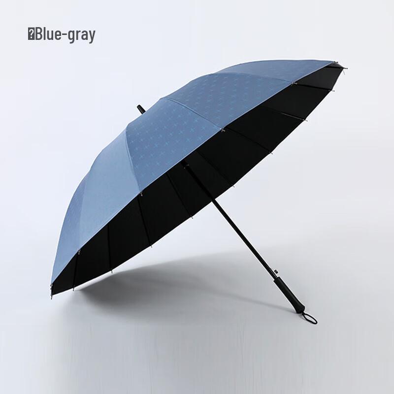 Heaven Automatic Black UV Large Straight Sun/Rain Umbrella