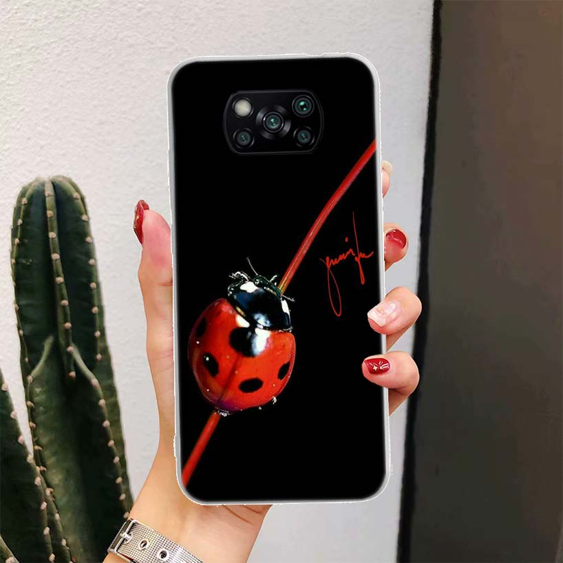Insect Seven-Star ladybug For Xiaomi Poco X7 X6 X5 X4 Nfc F7 Ultra F6 F5 Pro Phone Case F4 Gt F3 M6 M5 M4 M3 5G Fundas Cover Coq