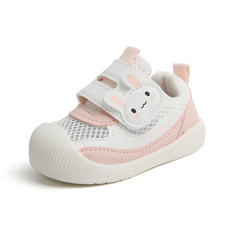 Girls Shoe Boy  Kids Shoes 2024 Autumn New Soft Sole Anti Slip Baby Walking Shoes Hollow Mesh Shoe Breathable Board Shoe