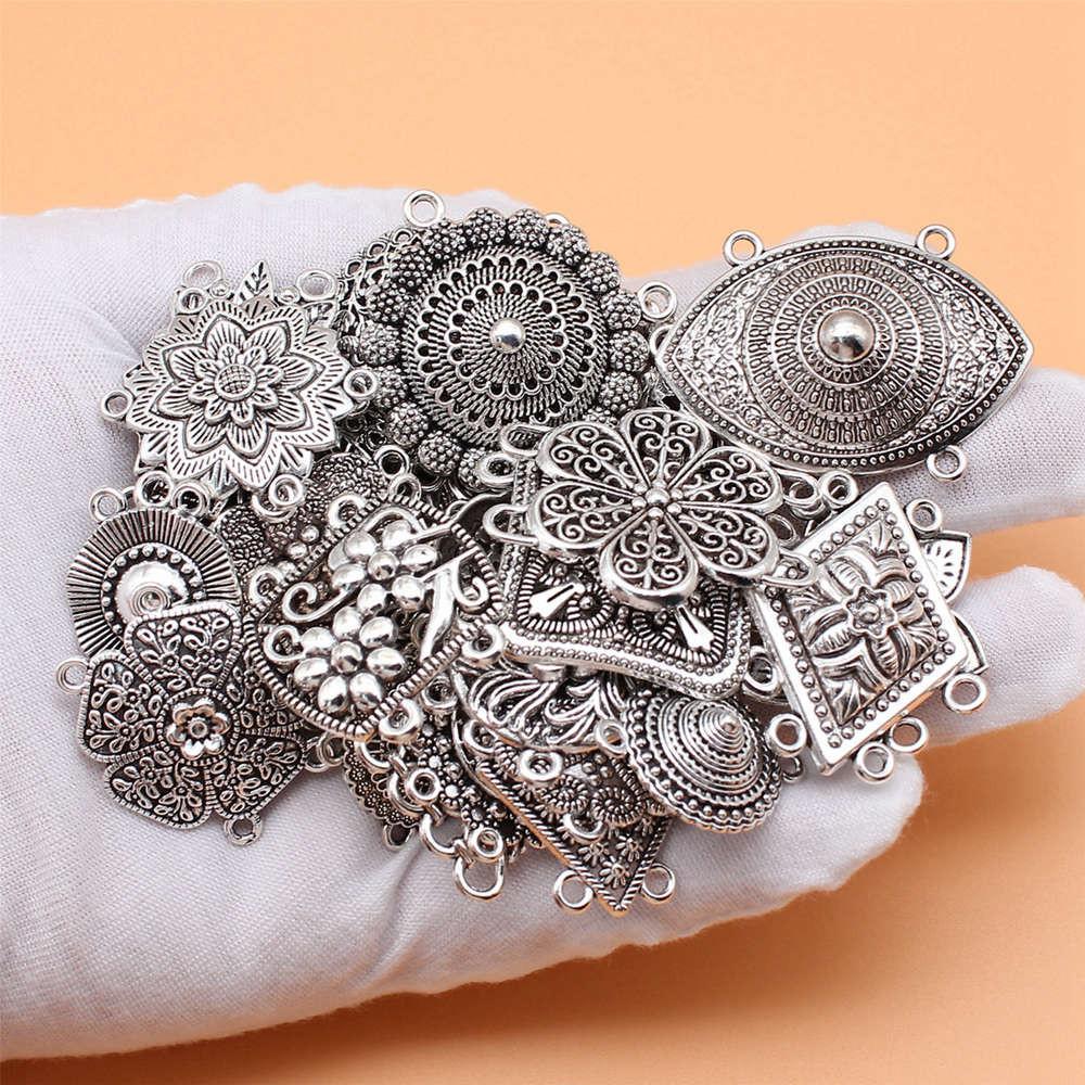 

Растительный смешанный набор подвесок-шармов, женские украшения, трендовые товары оптом A15-31pcs-Mix Size