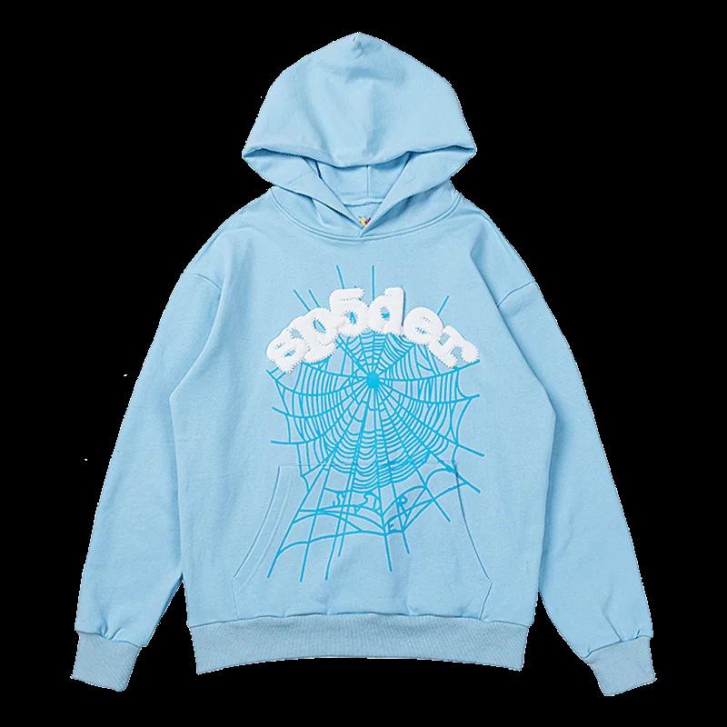 American SP5DER Spider Web Hoodie & Young Thub Trousers Sports Set for Men & Women