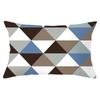 Home Geometric Peach Skin Waist Pillow Case Nordic Style Sofa Printed Pillow Case Office Lumbar Pillow