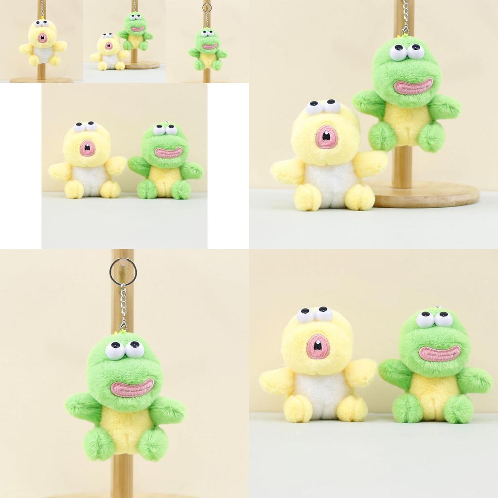 Lovely Green Dinosaur Plush Keychain For Couples Cute And Soft Bag Ornament