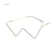 New in Fashion Crystal Sunglasses Frames For Women Small Diamond Eyeglasses Line Alloy Frame Eyewear Punk Half Frame Glasses