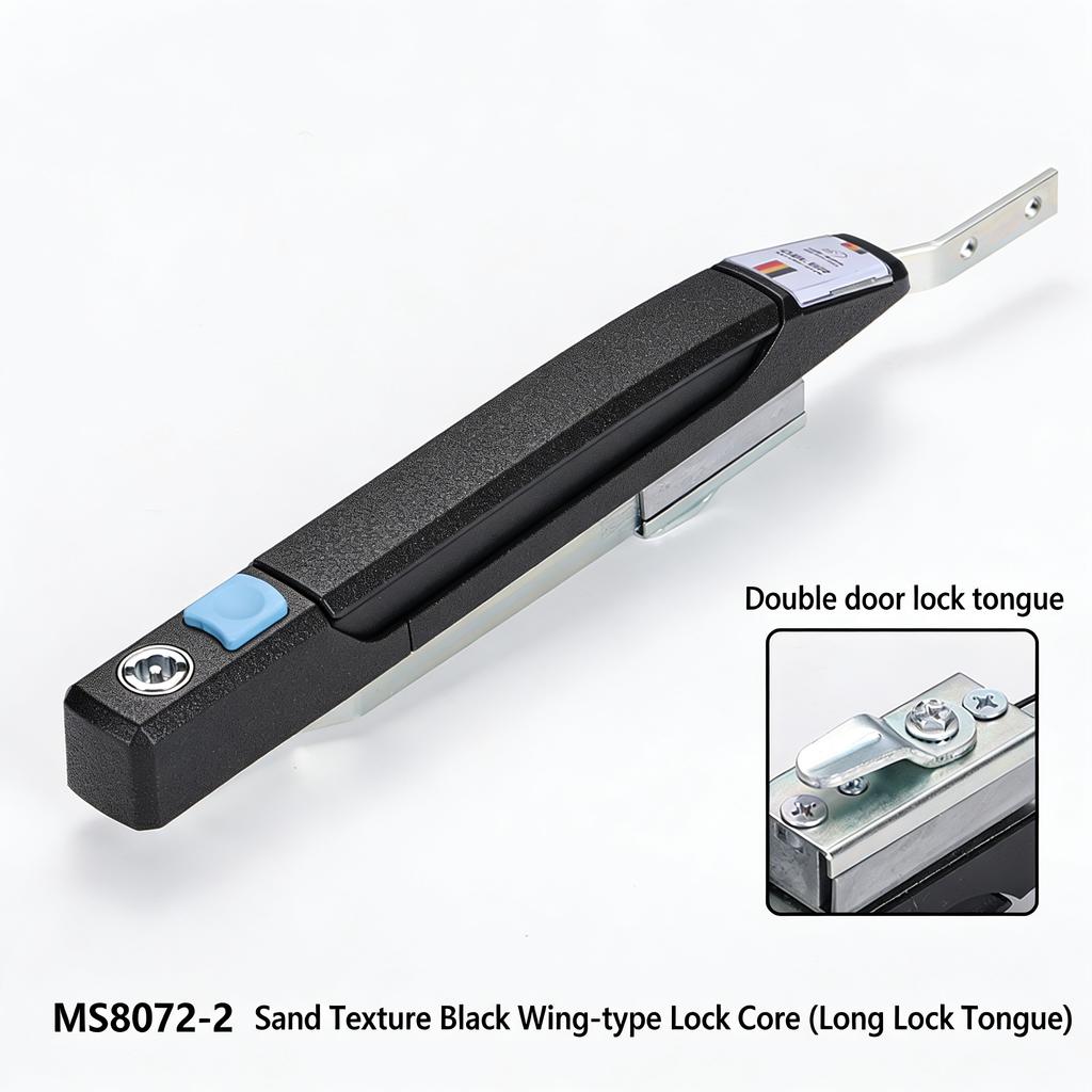 DELER Industrial Cabinet Handle Lock MS8071-72 Stainless Steel Anti-Theft Modern Heaven Earth Linkage Electric Energy Storage