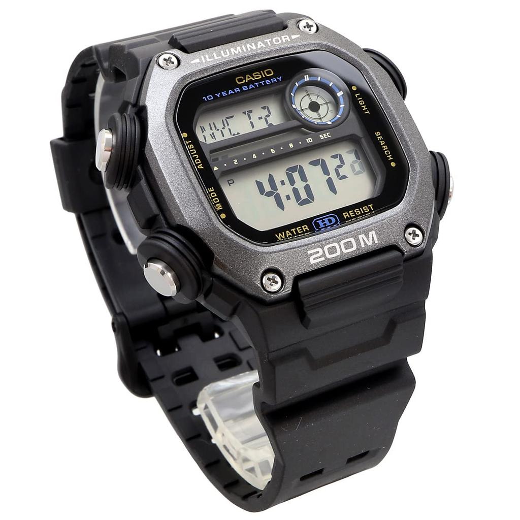 Casio Standard Digital Watch DW-291HX-1AV with Long Strap, Men's, Black, International Model [Parallel Import]