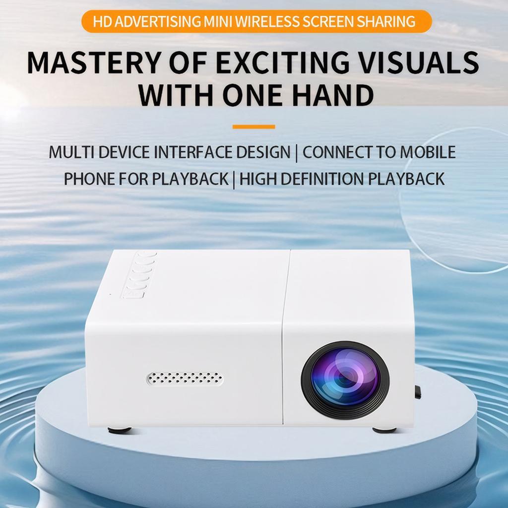 1080P LED Mini Projector Pocket Projector with Remote Control 1500 Lumens HDMI Bluetooth Compatible for Office Meeting Home Outd