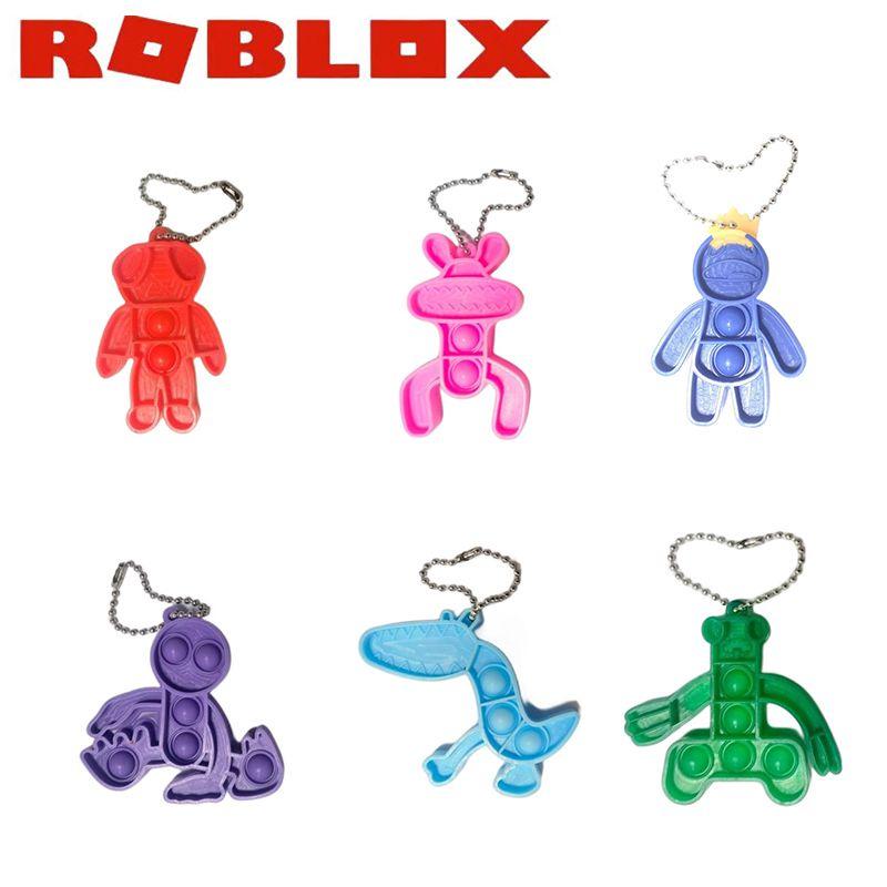 Roblox Rainbow Friends Keychain High Quality Silicone Bag Pendant Doll For Kids Xmas Gifts