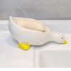 1pc Cute Little Yellow Duck Soap Box, No Water Accumulation In The Bathroom Sink Soap Box, Little Duck.