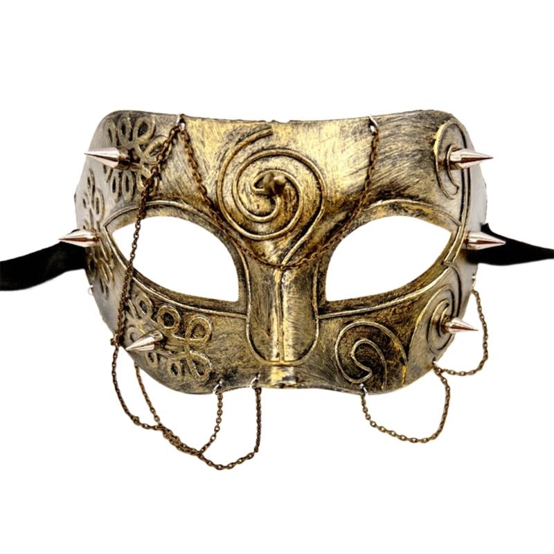 Steampunk Mardi Gras Mask Masquerade Mask Costume Party Supplies Venetians Mask Decor for Women,Men Half Face Mask
