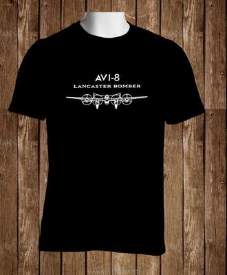 2019 Fashion Clothes Summer Style Black TShirt Avi 8 Lancaster Bomber Watches Unisexs Tshirt S To 3XL Tee Shirt Cotton Tshirt