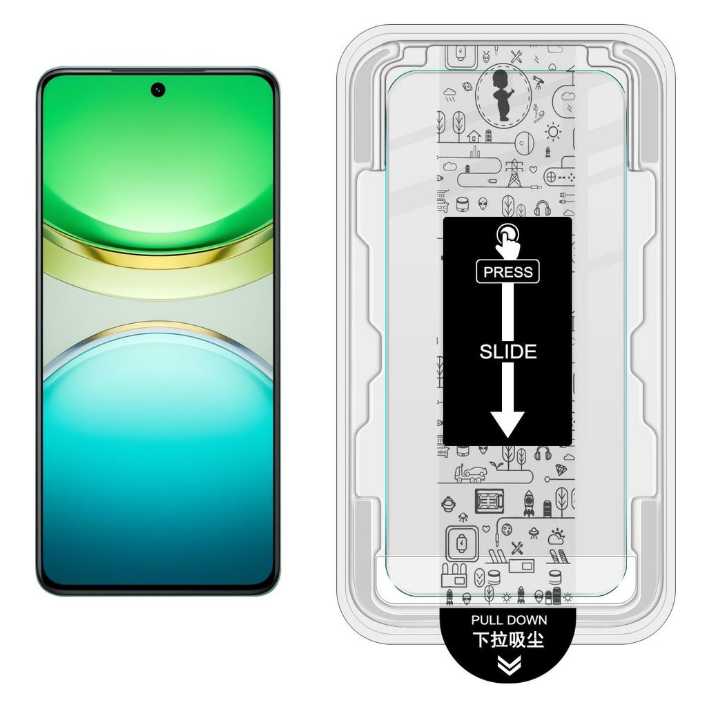 IMAK H Series For vivo Y300 5G Tempered Glass Screen Protector Dust-free Installation Film (Fingerprint Unlock)
