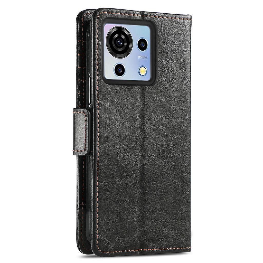 For ZTE Blade V50 Vita Phone Cases CASENEO PU Leather Cover Stand with RFID Blocking Wallet