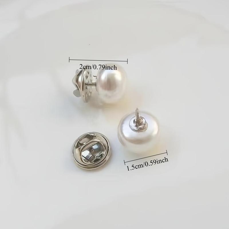 10-1 Imitation Pearl Plastic Snap Buttons, No Sew Adjustable Fastener Clasps, Glossy Round Decorative Buttons, Durable Craft Buttons