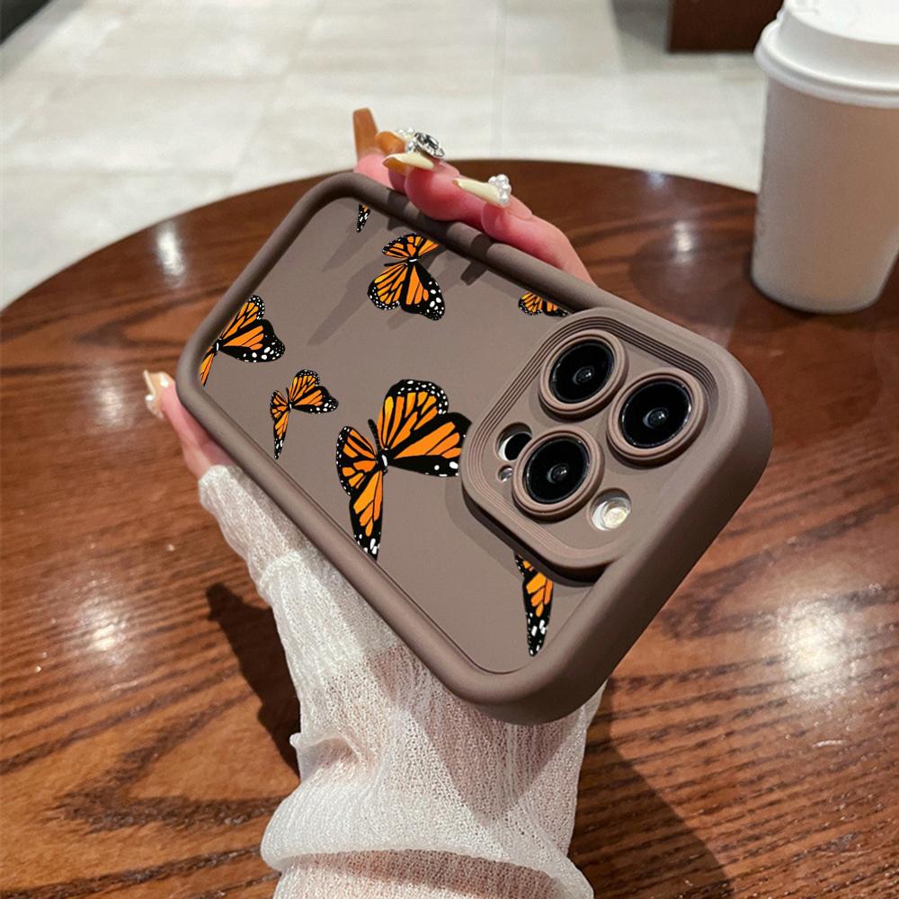 Angel Eye Soft TPU Phone Case for Samsung A05 A30 A50 A13 A23 A53 A14 A24 A34 A54 A15 A25 A35 A55 S20 S23 FE S24 Ultra Ae59 Butterfly art design Cute