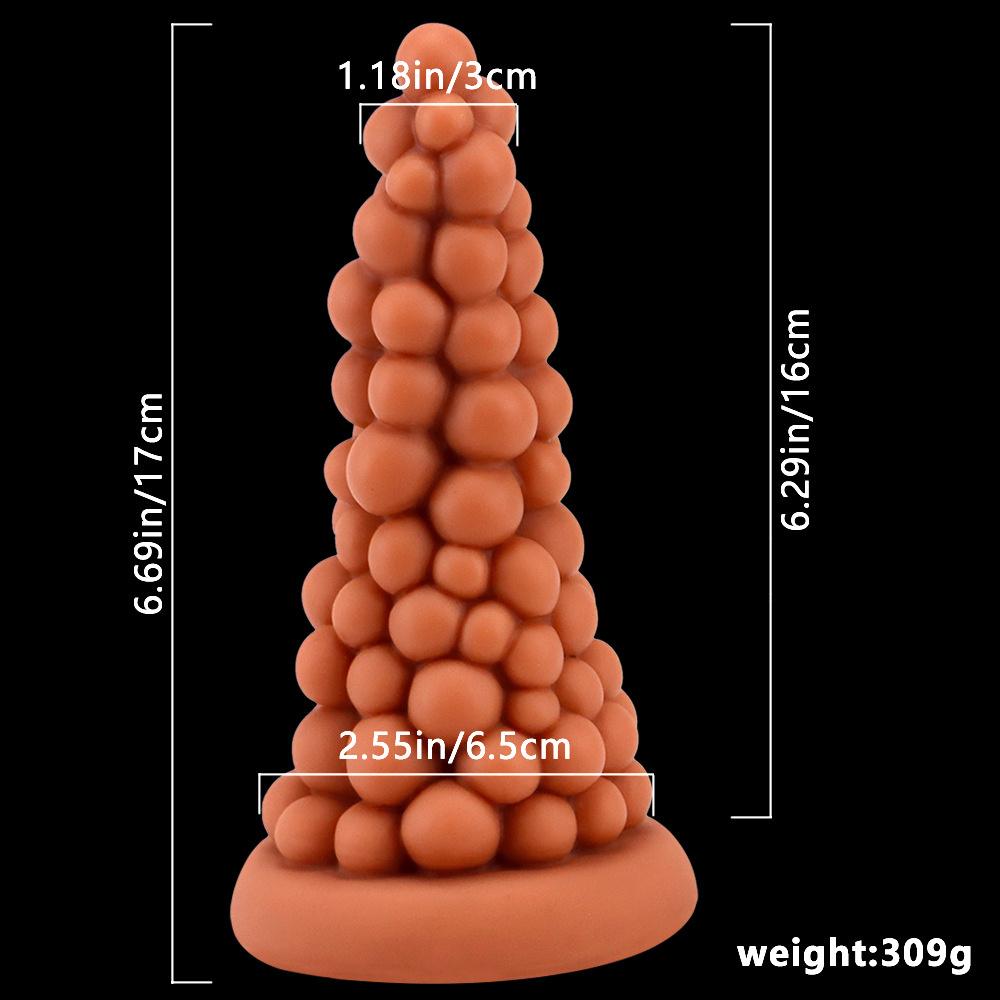 W kształcie stożka Sex Butt Plug Sex Toy Kształt winogron Dildo Anal Plug dla kobiety Włóż pochwę
