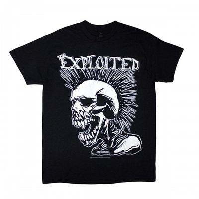 The Exploited Unisex Adult Mohican Skull T-Shirt