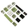 Necklace Box Jewelry Packaging Box Enamel Green Ring Box Earring Box Bow Jewelry Box
