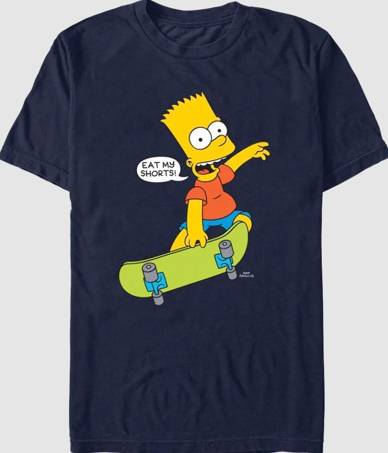 Bart Simpson Eat My Shorts Simpsons Unisex T-Shirt S