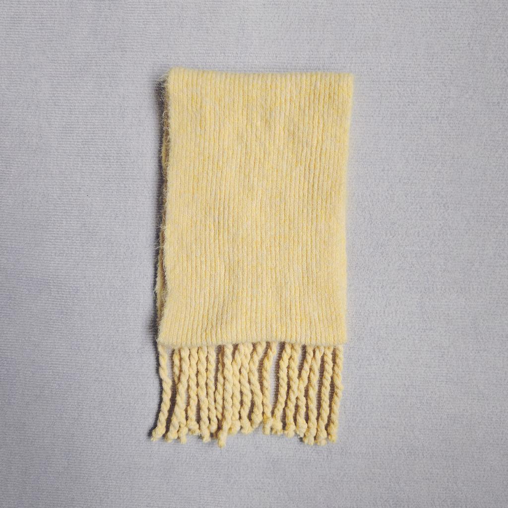 New candy color wool scarf women's winter versatile warm imitation cashmere shawl student couple scarf thick