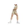 Puma Mid Rise Elastic Waist Flared Casual Shorts Women Shorts Off-White 627876-90