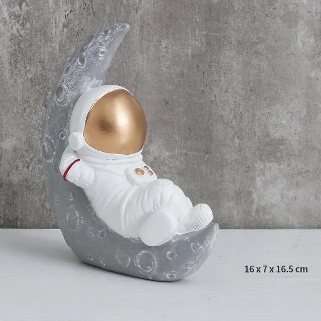 Modern Astronaut Miniatures Figurine, Resin Craft, Home Garden Fashion, Tabletop Furnishing, Articles, Wedding Decor