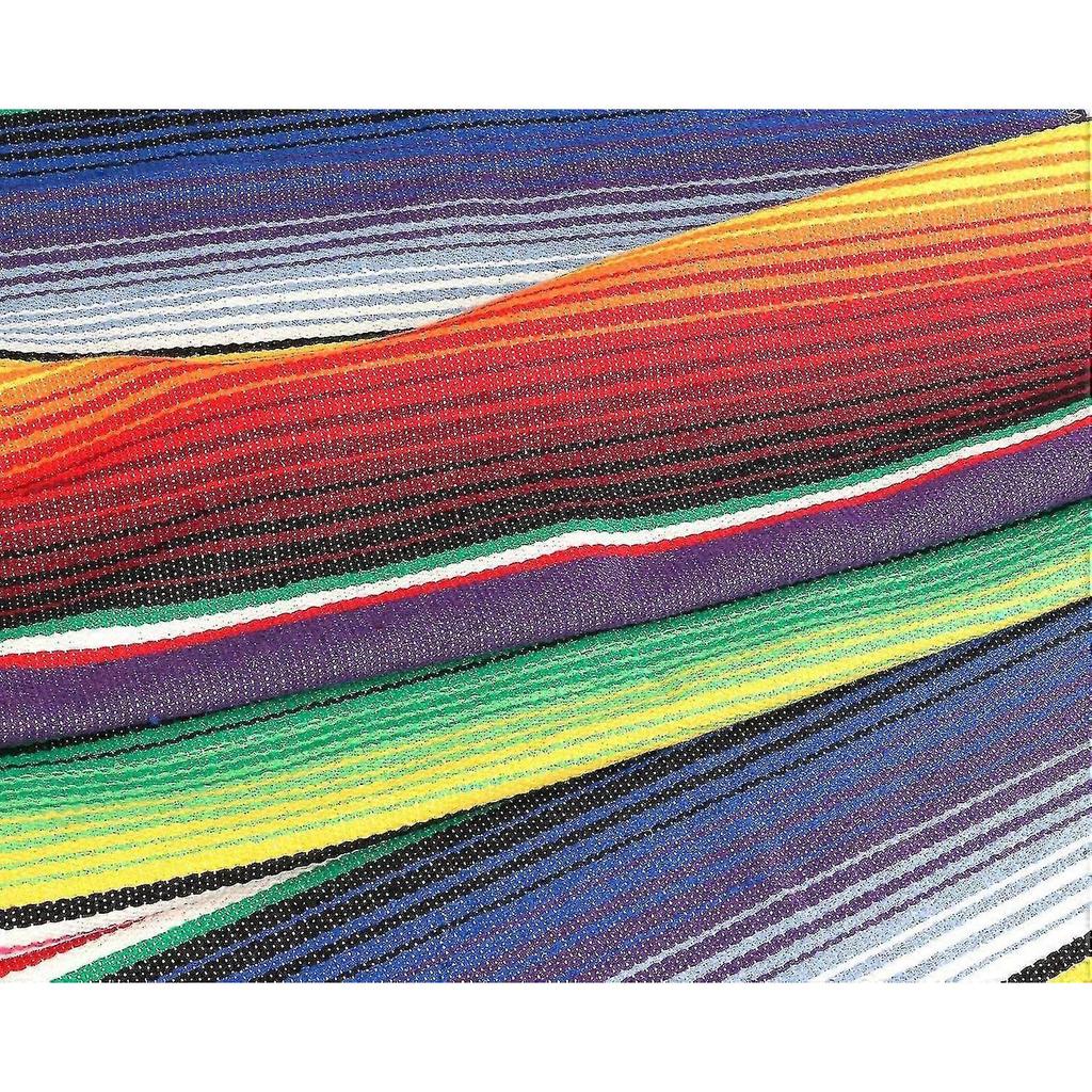 Mexican Style Table Runner, Cotton Weave Washable Dining Runners Decoration 35 X 213cm (4-d-w)