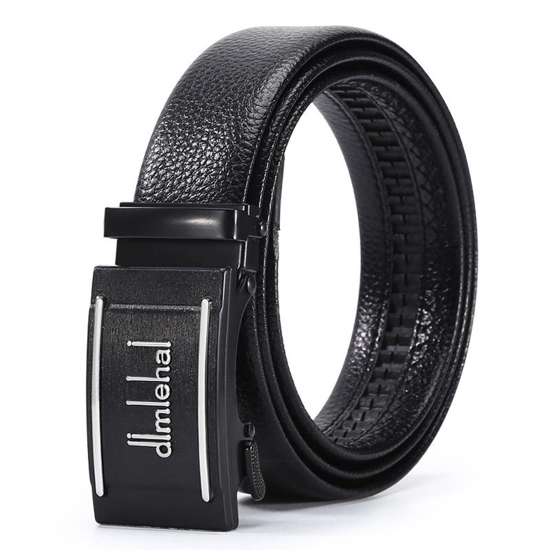 Leopard Automatic Button Head Men'S Dress Belt Men'S Green Business Casual Pants Belt