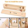 1PC Wood Leathercraft Hand Stitching Leather Craft Lacing Sewing Clamp for Leathercraft Sewing