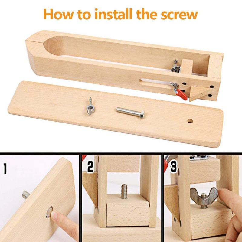1PC Wood Leathercraft Hand Stitching Leather Craft Lacing Sewing Clamp for Leathercraft Sewing