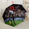 Paul Pogba Action Outdoor Automatic Umbrella Compact 8-Rib Design Durable Plastic & Iron All-Season Travel Fashionable Stylish Gift for Women
