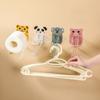 Cartoon Hanger Storage Rack Hook For Clip Free Punching Wall-Mounted Racks Multifunctional Balcony Organizer Storage Rack