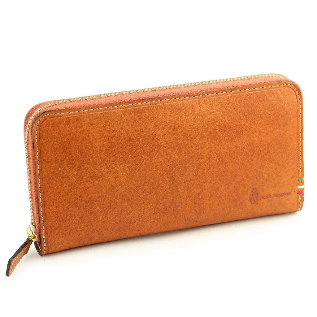 

Italian Leather Round Zipper Long Wallet Camel [Hush Puppy] Rally верблюд