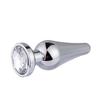MoDi Crystal Silver Colour Metal Backyard Stainless Steel  Anal Plug