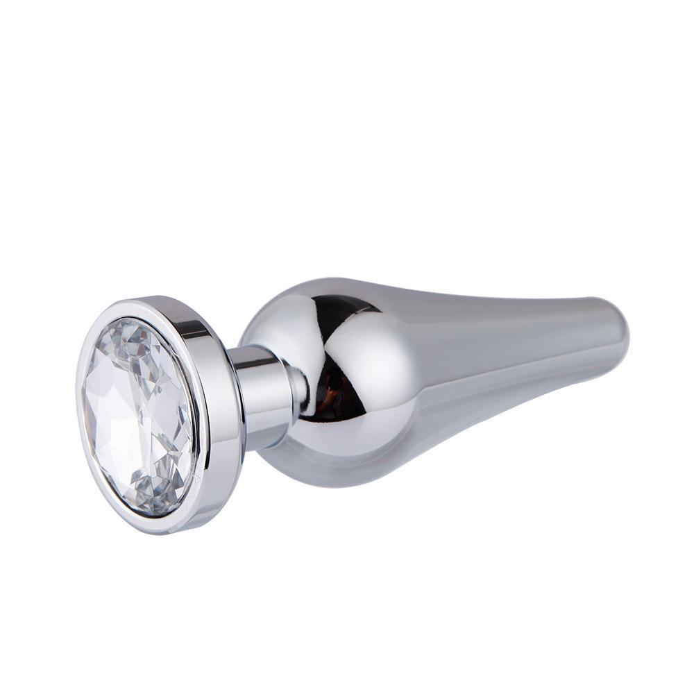 MoDi Crystal Silver Colour Metal Backyard Stainless Steel  Anal Plug