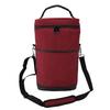 2 Bottle Wine Cooler Bag Leakproof Insulated Padded Wine Carrier Portable Wine Case with Handle