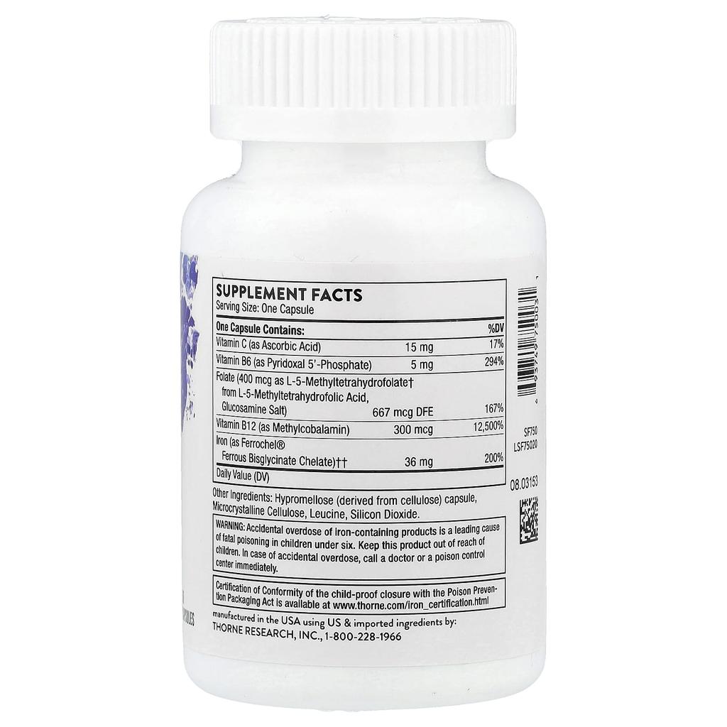 Ferrasorb, Iron with Cofactors, 60 Capsules