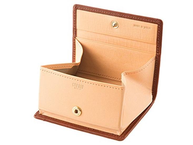 CYPRIS Shirasagi Leather Coin Day Birthday Boyfriend Cha 8239 Purse, Box-Shaped Leather, Men's Gift, Father's Gift, Gift, Gift,
