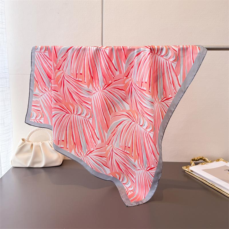 Luxury Designer 70cm Square Scarves Women's Silk Scarf Spring and Summer Foulard Shawl Bandana Small Hairbands