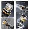2Pcs/set Durable Metal Water Stop Valve Universal Non-return Angles Valves Gasket Leak-Proof Replacement Sealing Gasket