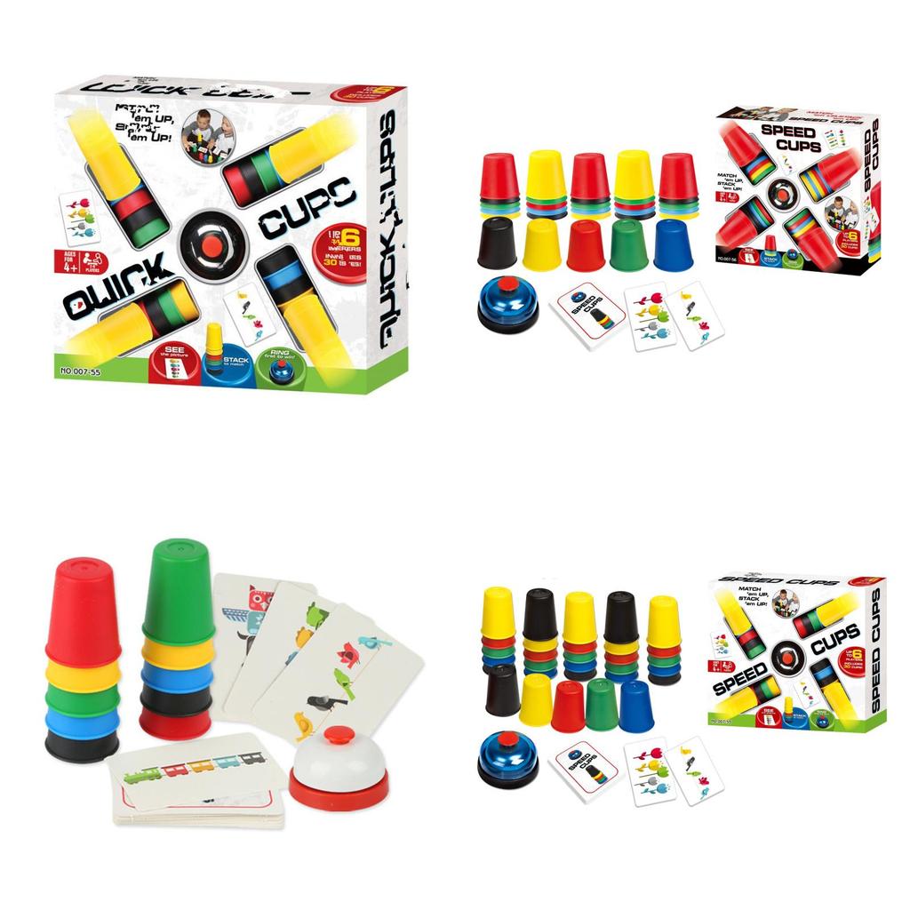 Creative Childrens Stacking Cup Game With Fast Speed Competition For Reaction And Insight Development