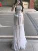 LIN BOUTIQUE Water Glow Lace Patchwork Halter Dress