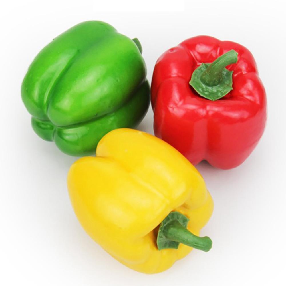 Home Decor Creative Plastic Artificial Pepper Artificial Fruit Fake Vegetable Photography Props