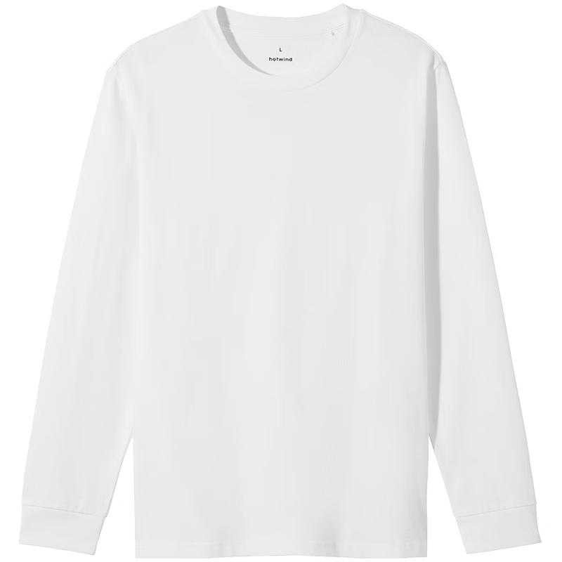 Hotwind Men's Basic Crew Neck Long-Sleeve T-Shirt