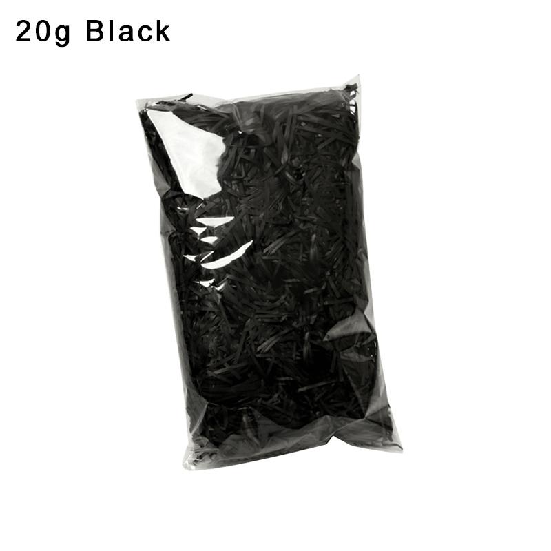 20g/Bag Colorful Lafite Grass White Black Pink Available Shredded Paper Gift Candy Box DIY Tissue Filling Packaging Material ZYF