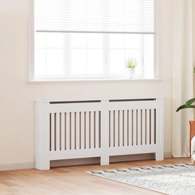 Vidaxl Radiator Cover, White, MDF, 172 Cm