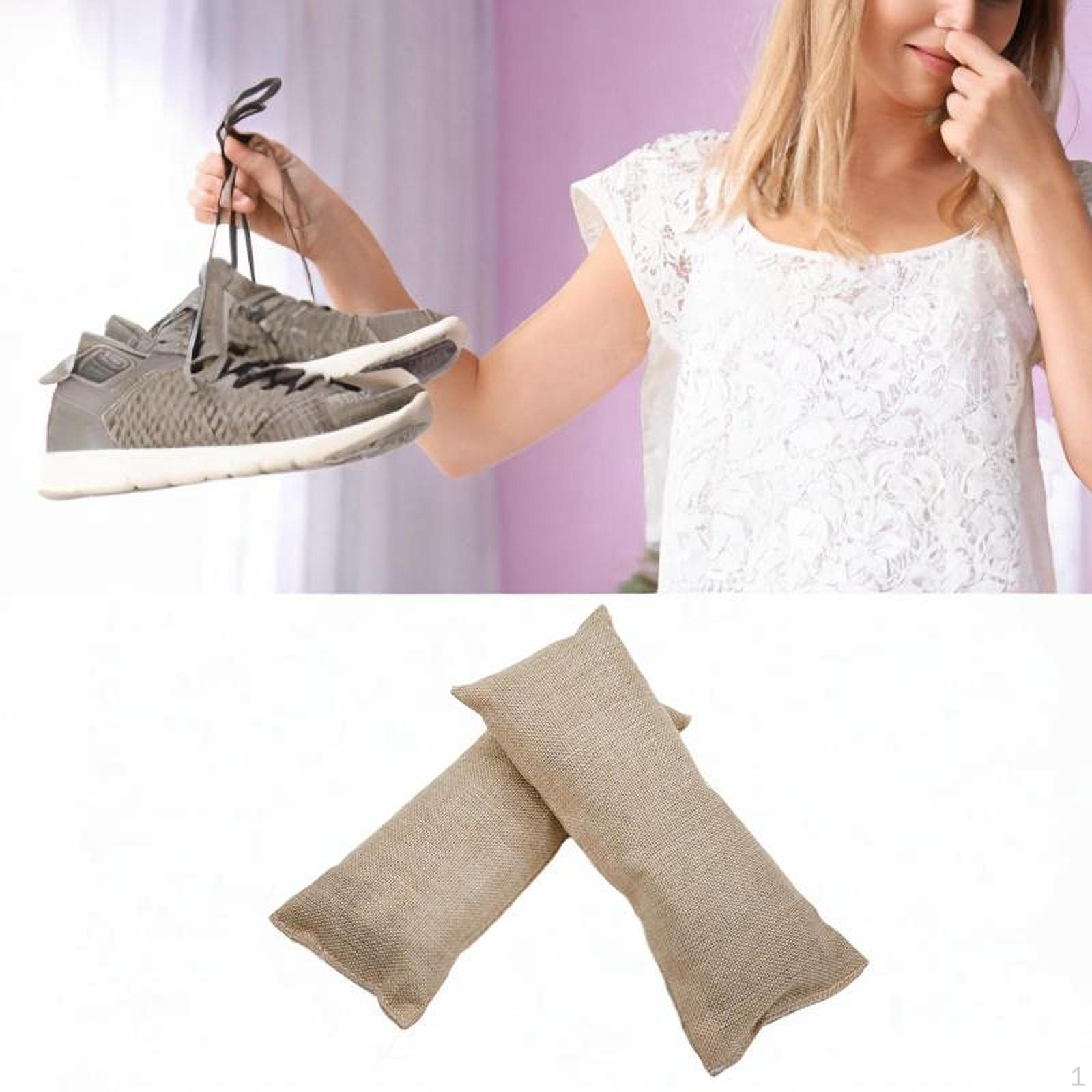 

2 шт. Дезодоранты для обуви, очищающие воздух мешки, простые в использовании аксессуары для очистки от мокрого и дождливого воздуха Beige_100g